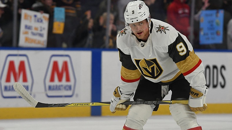 Jack Eichel Vegas Golden Knights Buffalo Sabres return (Photo- Vegas Golden Knights via Twitter)