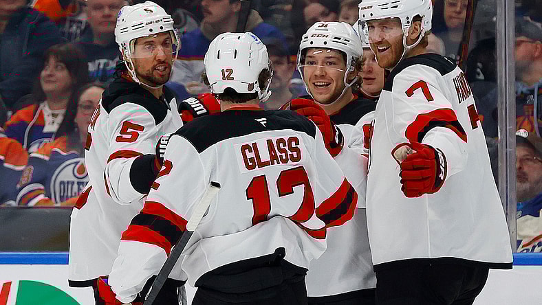 NHL: New Jersey Devils at Edmonton Oilers