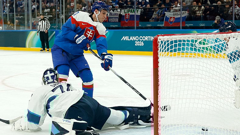 Olympics: Ice Hockey-Men Group B - SVK-FIN, juraj slafkovsky, montreal canadiens