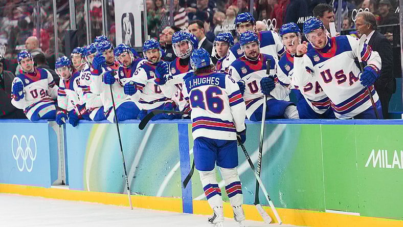 Olympics: Ice Hockey-Men Semifinal- USA-SVK