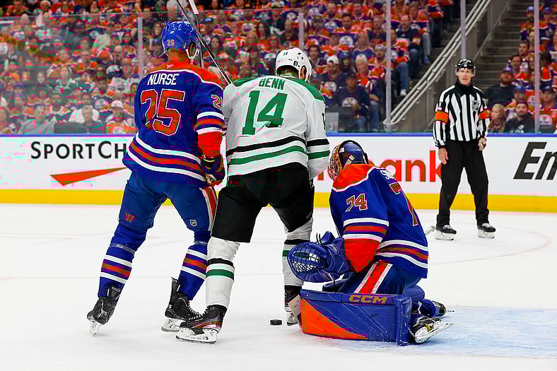 NHL: Stanley Cup Playoffs-Dallas Stars at Edmonton Oilers