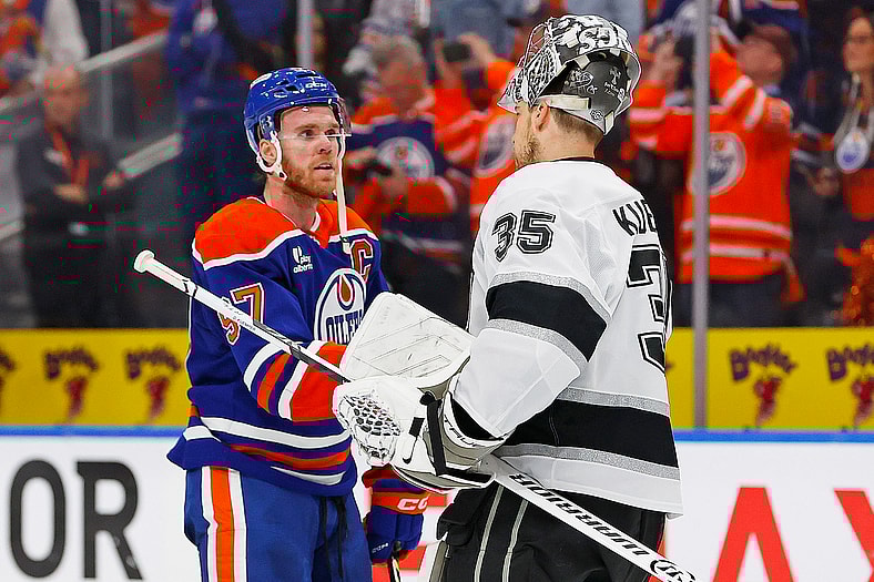 NHL: Stanley Cup Playoffs-Los Angeles Kings at Edmonton Oilers