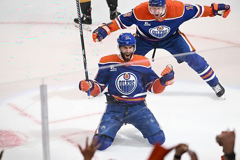 NHL: Stanley Cup Playoffs-Vegas Golden Knights at Edmonton Oilers