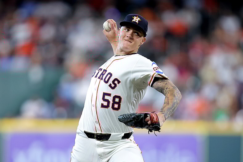 Houston Astros pitcher Hunter Brown