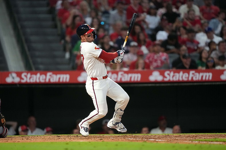 Los Angeles Angels left fielder Taylor Ward