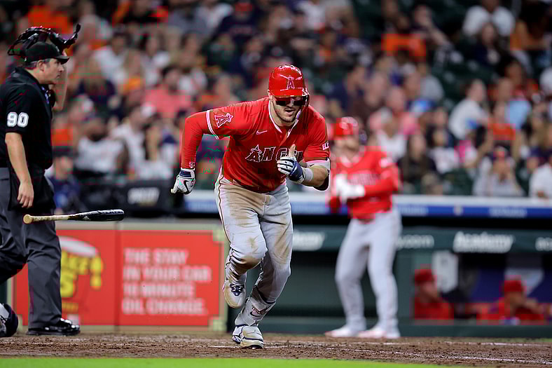 Los Angeles Angels designated hitter Mike Trout