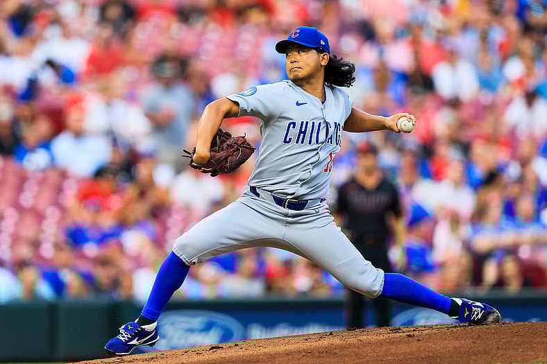 Chicago Cubs pitcher Shota Imanaga