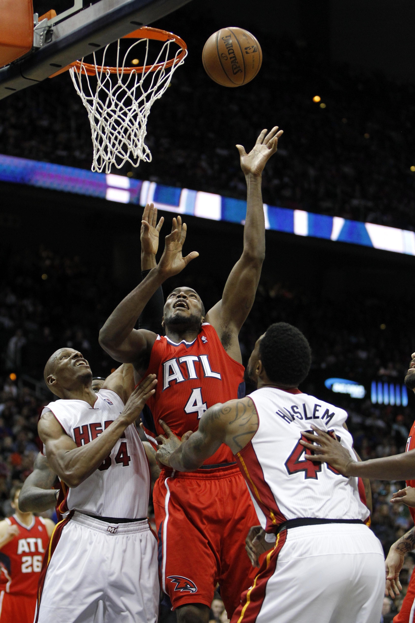Can the Hawks upset the Heat? Photo via Brett Davis, USA Today Sports Images
