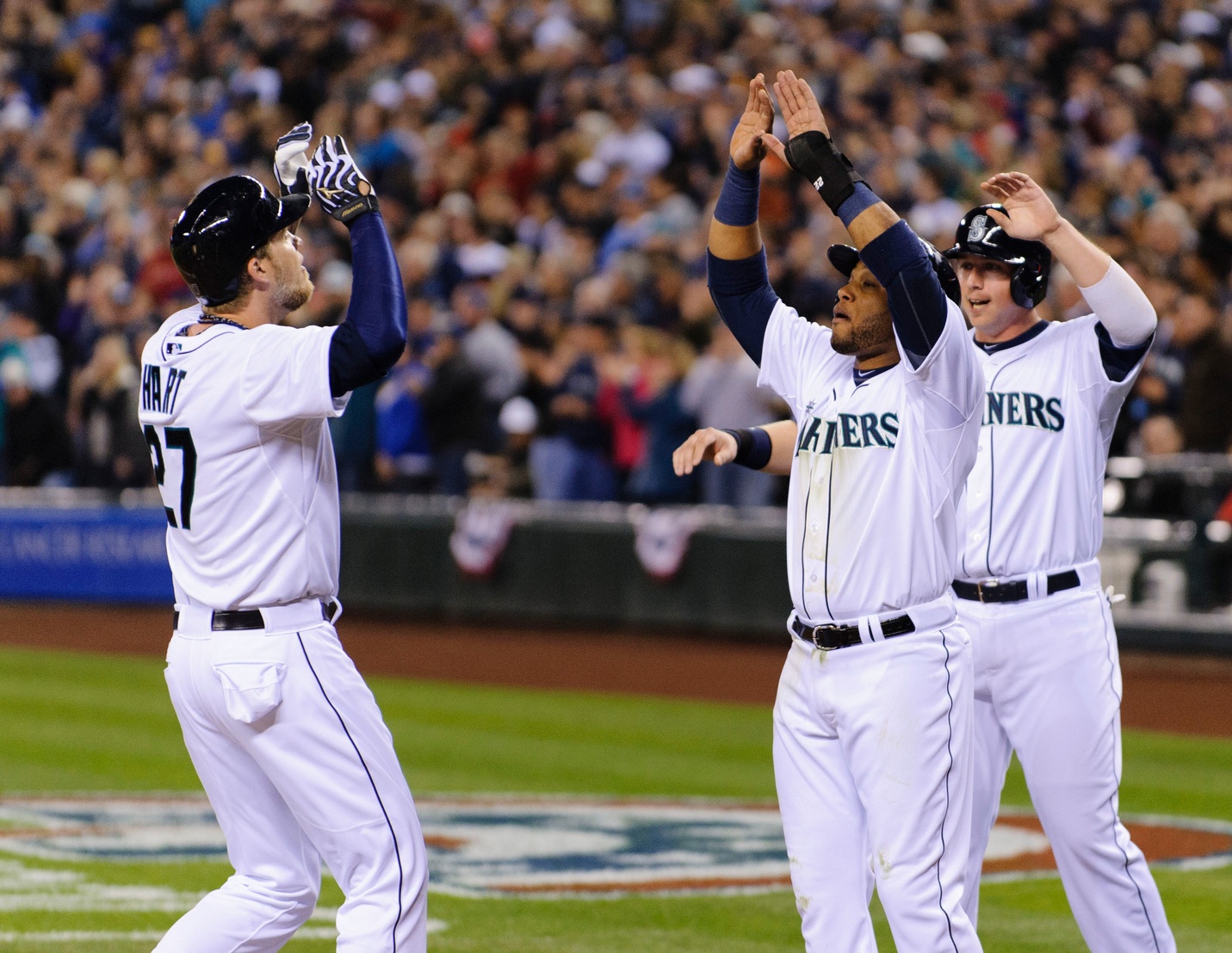 Seattle will need to see this more often if they plan to win the AL West. Photo by Steven Bisig, USA Today Sports Images.