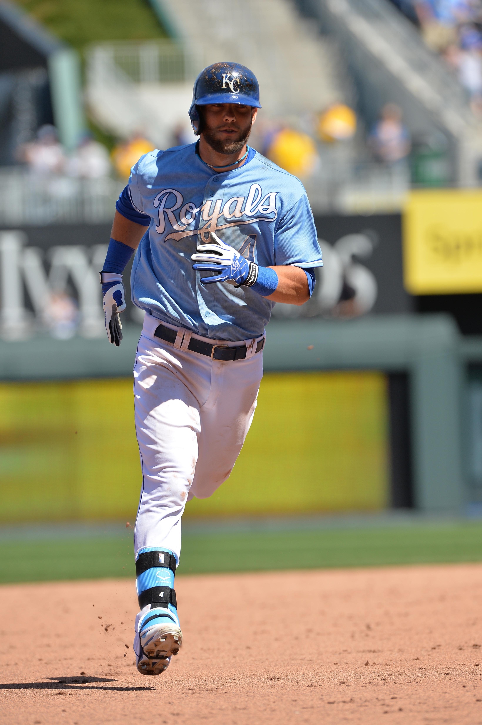 The Royals will need more home run trots from Alex Gordon to win the AL Central. Photo by Peter Aiken, USA Today Sports Images