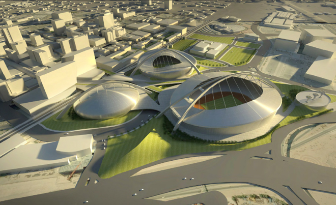 Courtesy of Wired: This was a stadium complex plan in Vegas back in 2011. 