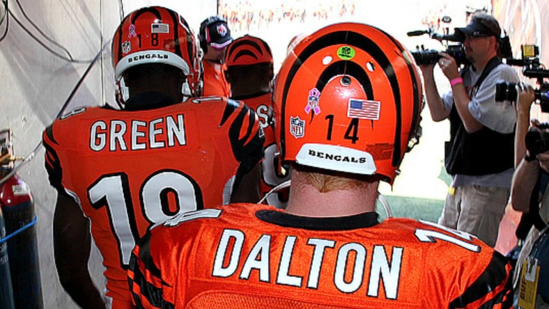 Bengals quarterback Andy Dalton and receiver A.J. Green