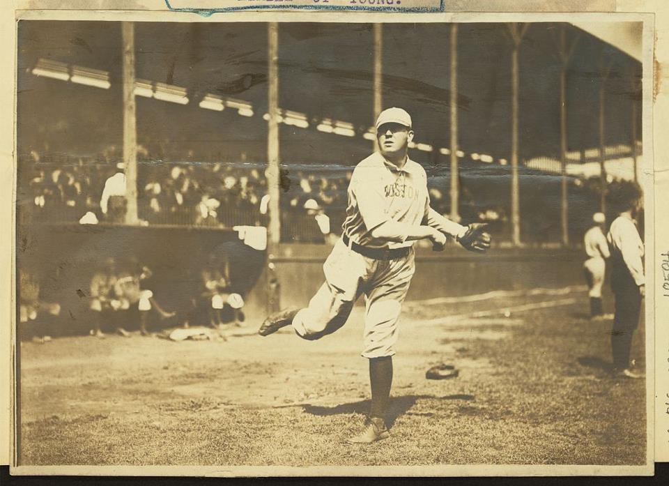 Cy Young pictured prior to one of his greatest games. 