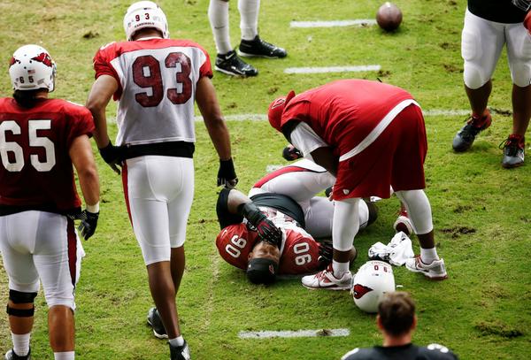 Courtesy of USA Today: Dockett suffered a torn ACL in practice earlier this month. 