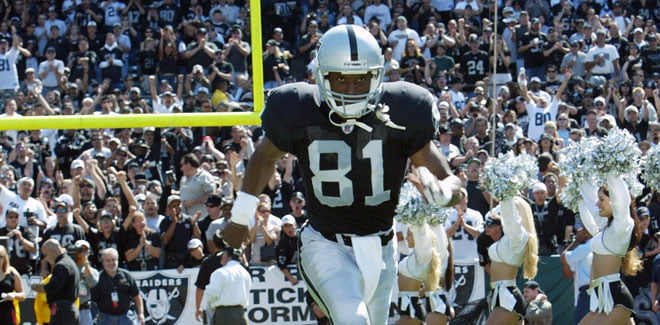 Courtesy of Raiders.com: It's a shame that one of the greatest WRs of all-time has had to wait so long. 