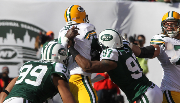 Courtesy of SI.com: Packers must protect Rodgers or we could see a repeat of 2013. 