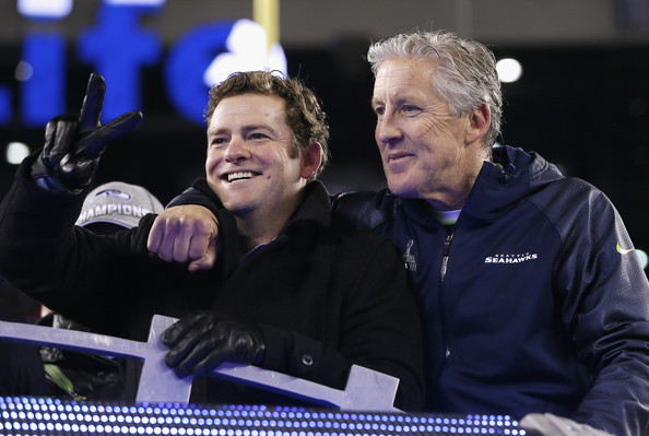 Courtesy of Zimbio.com: Schneider and Carroll have the ideal head coach-general manager relationship. 