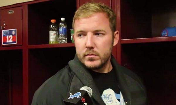 Courtesy of DetroitLions.com: Matt Prater, who missed three of four field goals, wasn't too happy after the game. 