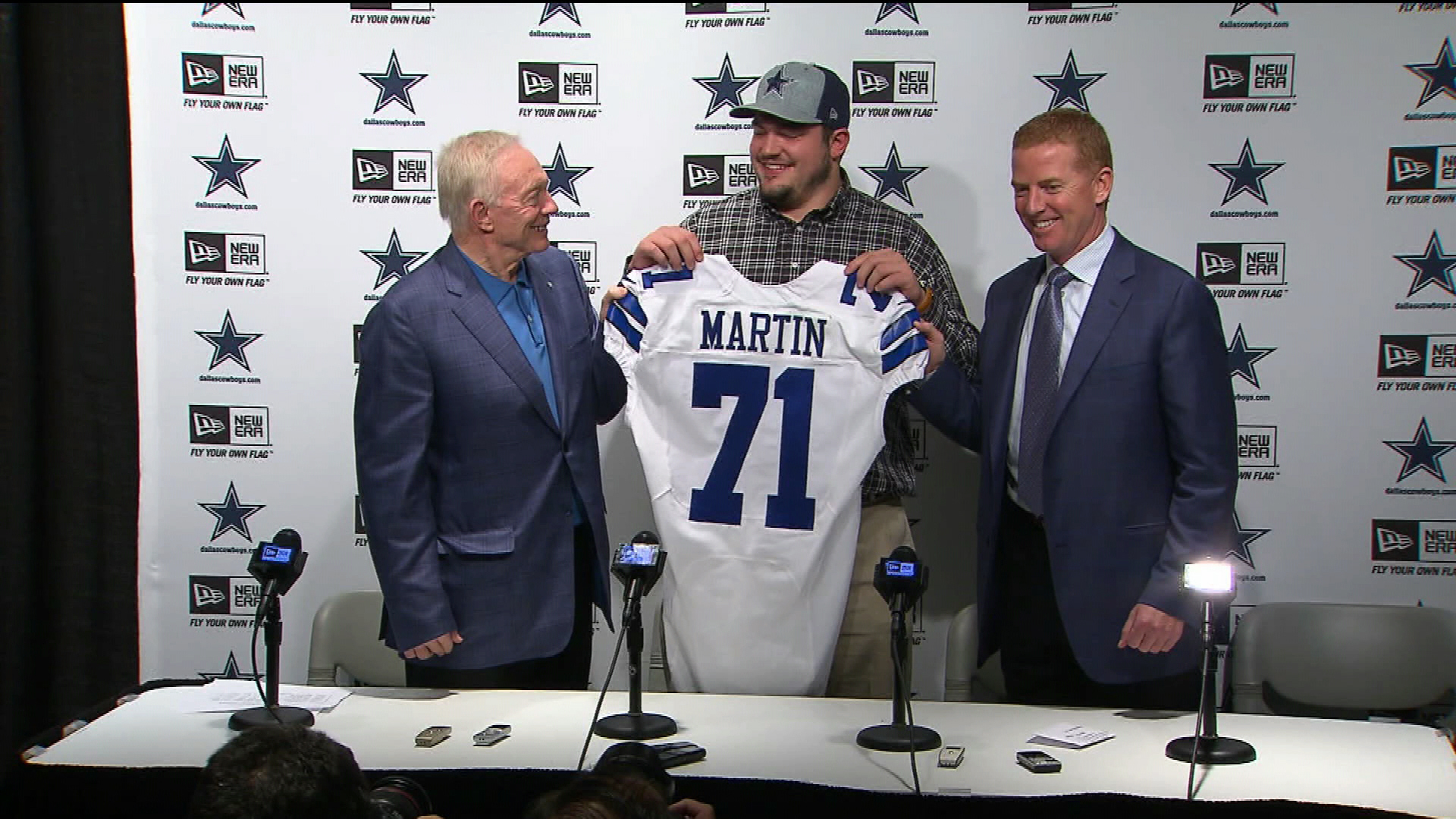 Courtesy of USA Today: Dallas went with a less-sexy option in Zack Martin in May, but it's paying off now. 