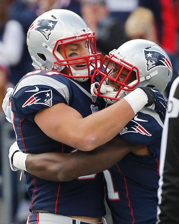 Courtesy of Patriots.com: Gronkowski (three touchdowns) and the Pats are back. 