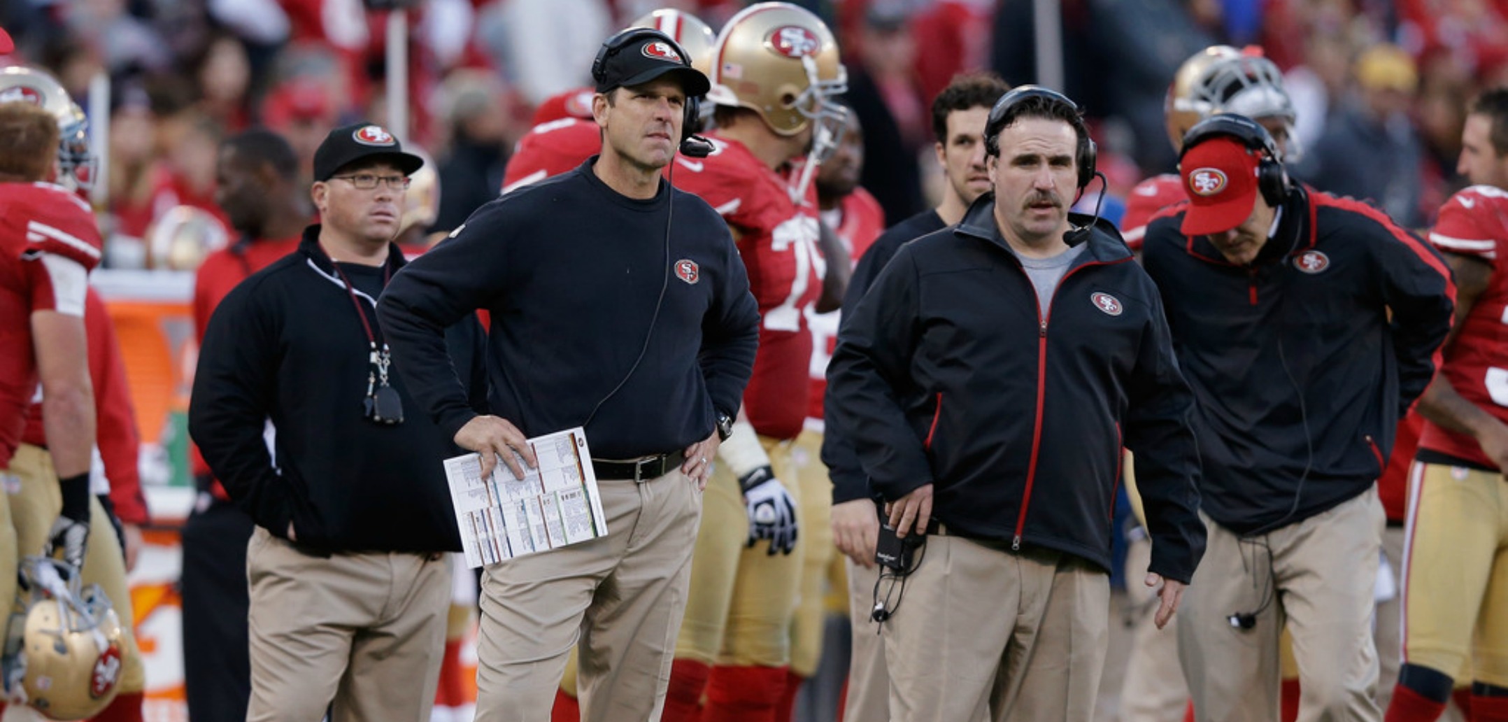 Courtesy of Zimbio: Teams have already discussed Tomsula as a head coaching candidate. 