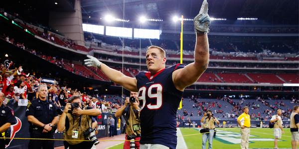 Courtesy of The Score: Watt is looking to help his Texans make a statement on national television. 