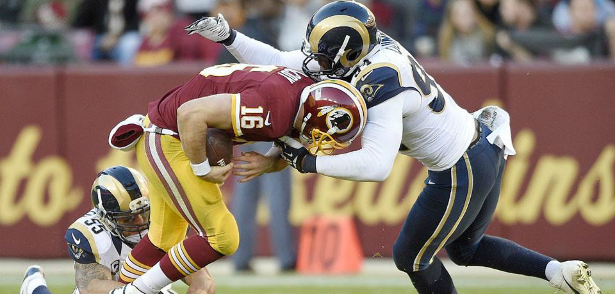 Courtesy of SI.com: Th Rams defense could put a hurting on Arizona's playoff aspirations. 