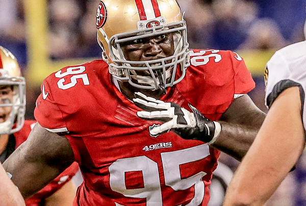 Courtesy of 49ers.com: Tank Carradine is just one of many young 49ers ready to take on a larger role.