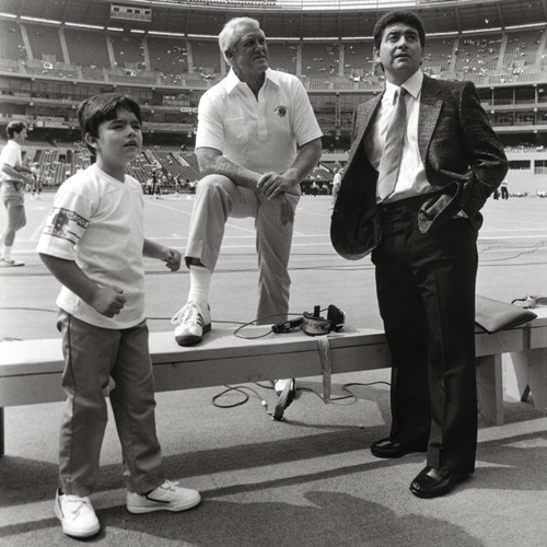 Jed York (left) with Bill Walsh and former 49ers owner Eddie DeBartolo Jr. 