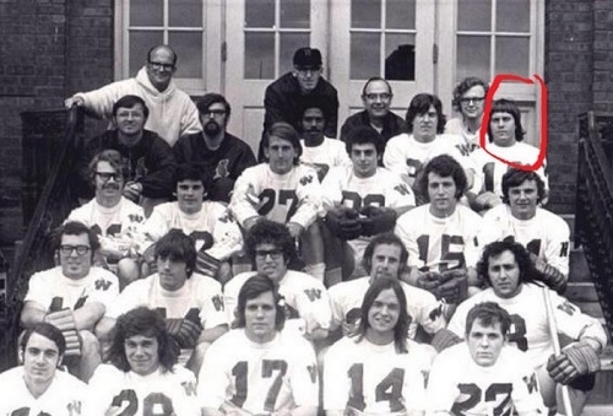 Courtesy of the Boston Herald: Carroll during his Wesleyan days. 