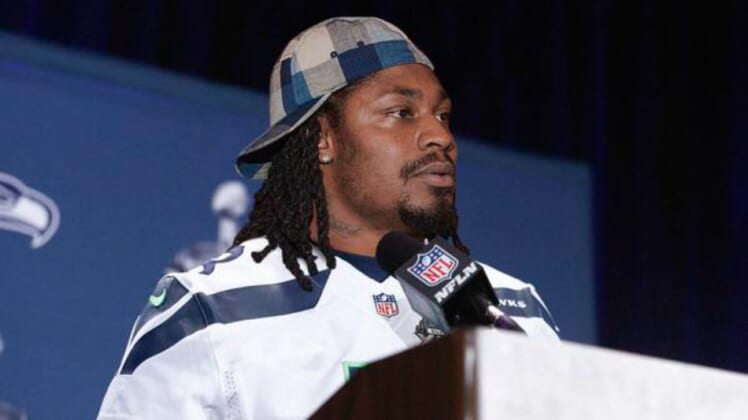 Watch Marshawn Lynch I M Just Here So I Won T Get Fined