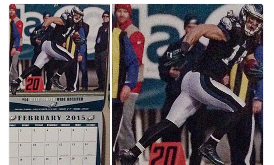 Eagles team calendar features white player on Black History Month