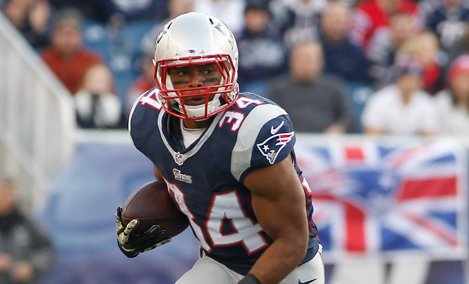 Courtesy of USA Today Sports: With Vereen (pictured) and Ridley gone, who will carry the rock?