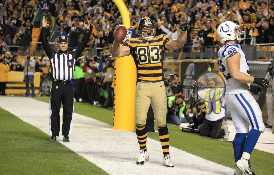 USA Today Images — Steelers tight end Heath Miller (83)