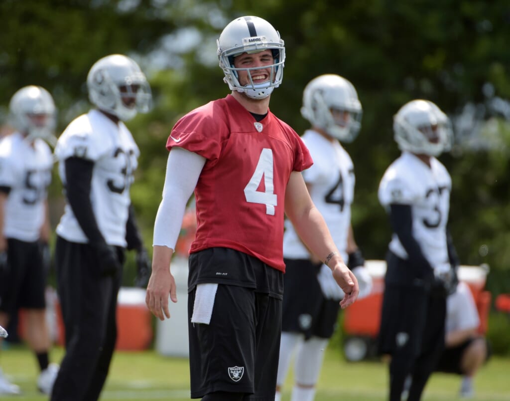 Courtesy of USA Today Sports: Carr has the supporting cast to take his game to the next level. 