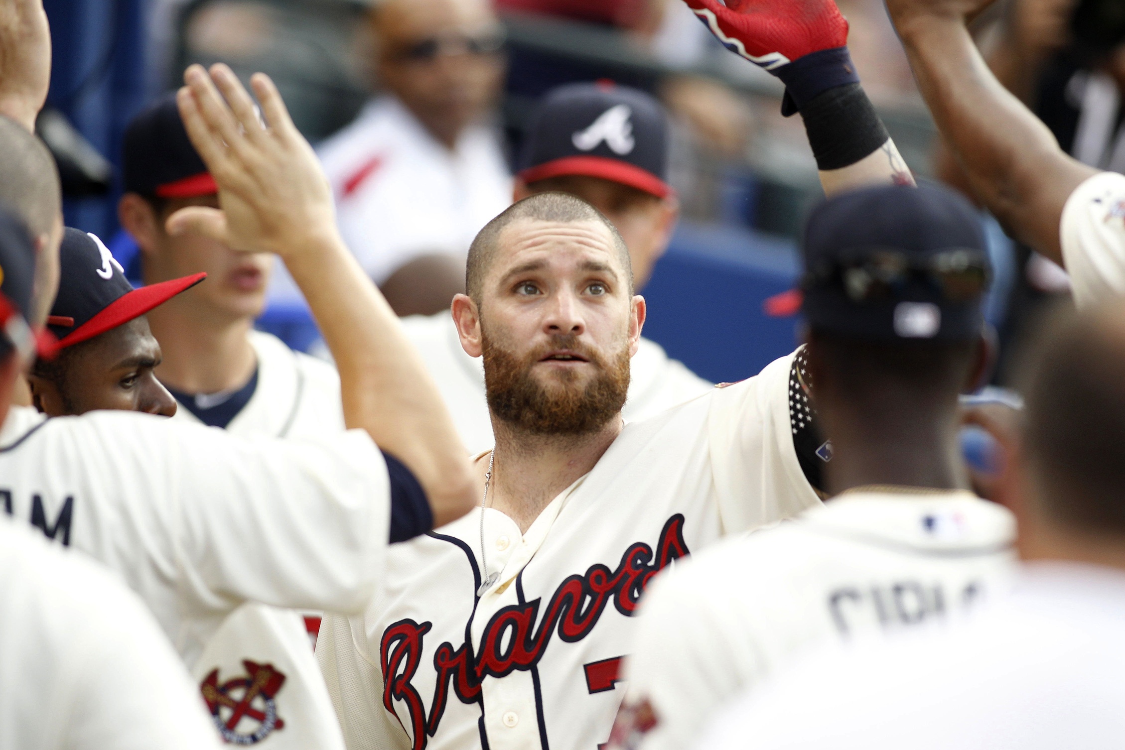 WATCH: Outfielder Jonny Gomes pitched for Braves vs. Yankees2258 x 1506