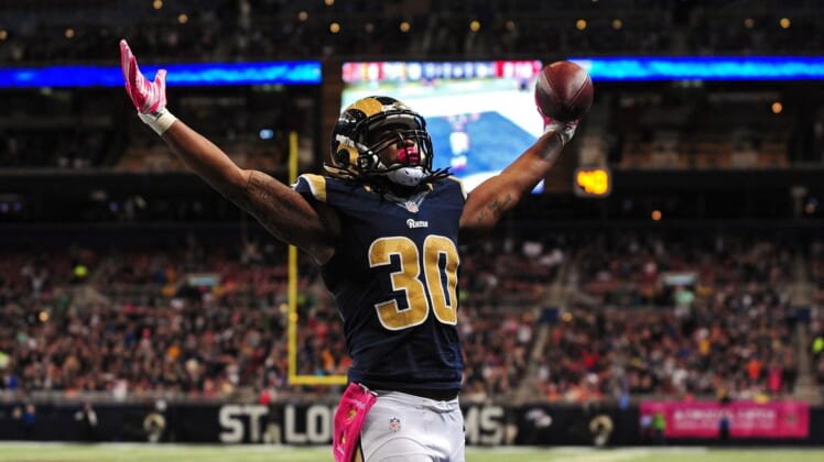 Where does Todd Gurley rank among NFL running backs this year?