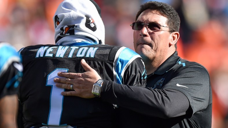 Cam Newton Ron Rivera Carolina Panthers