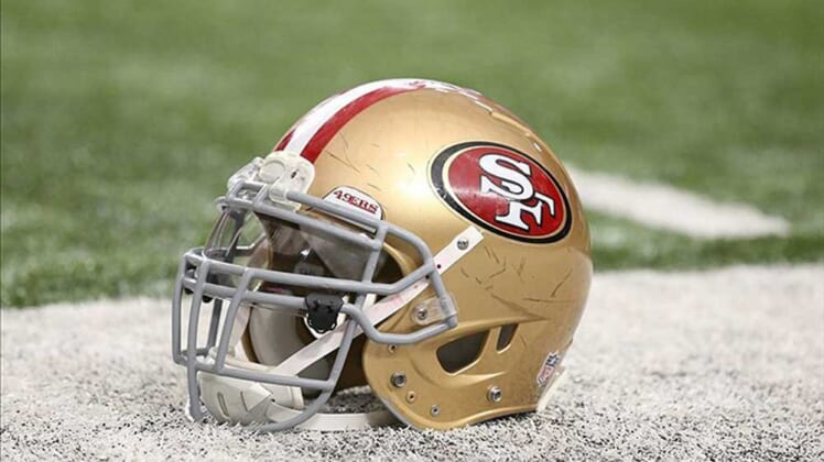 Tom Gamble, 49ers helmet, Donavin Newsome