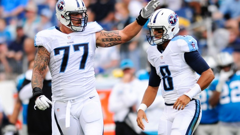 Taylor Lewan Marcus Mariota Titans