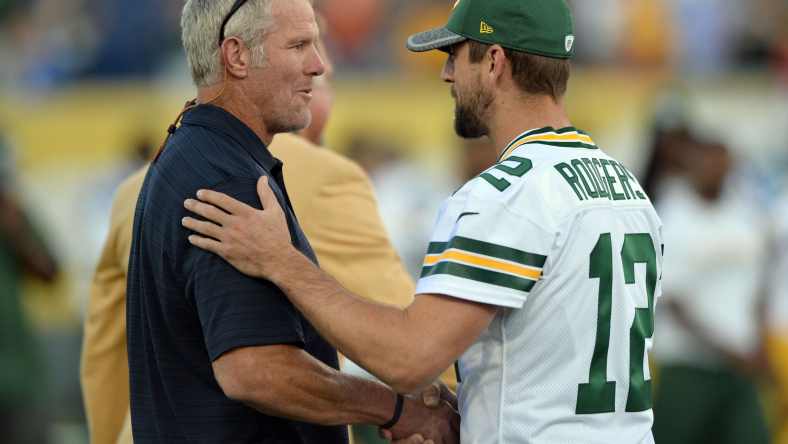 Brett Favre, Aaron Rodgers