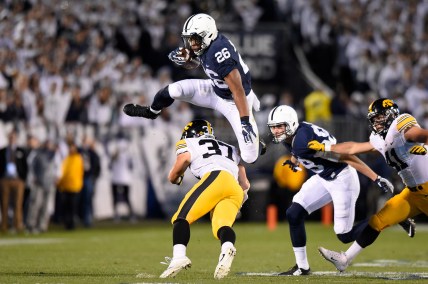 Saquon Barkley is one of the top players to watch at the 2018 NFL Scouting Combine