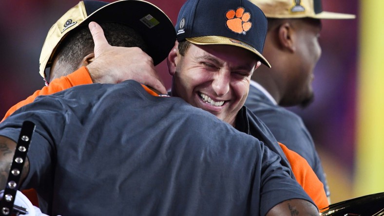 Dabo Swinney embraces Deshaun Watson