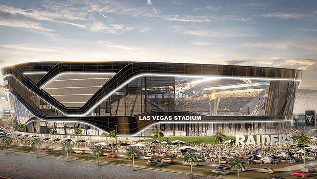 The future home of what will then be known as the Las Vegas Raiders