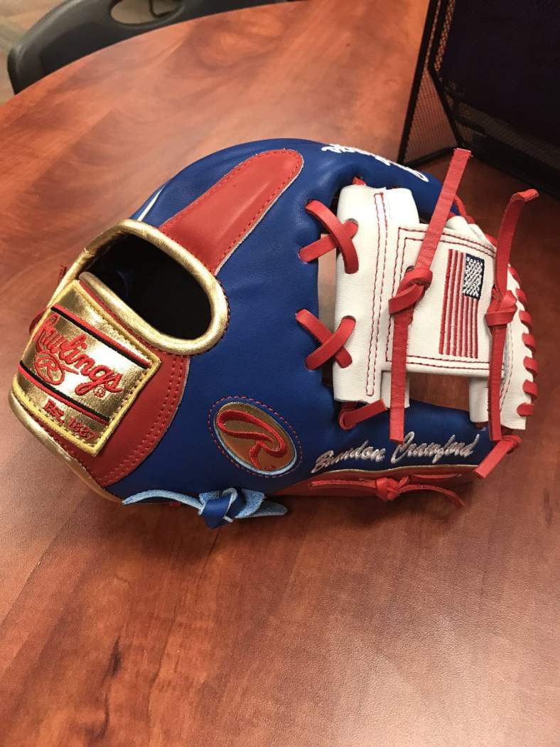 Brandon Crawford has an amazingly patriotic glove for the WBC.