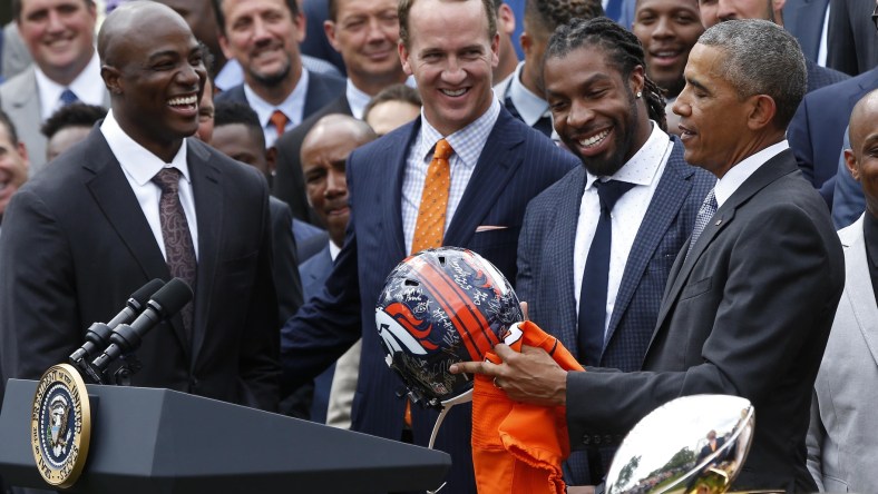 Peyton Manning, DeMarcus Ware and Barack Obama