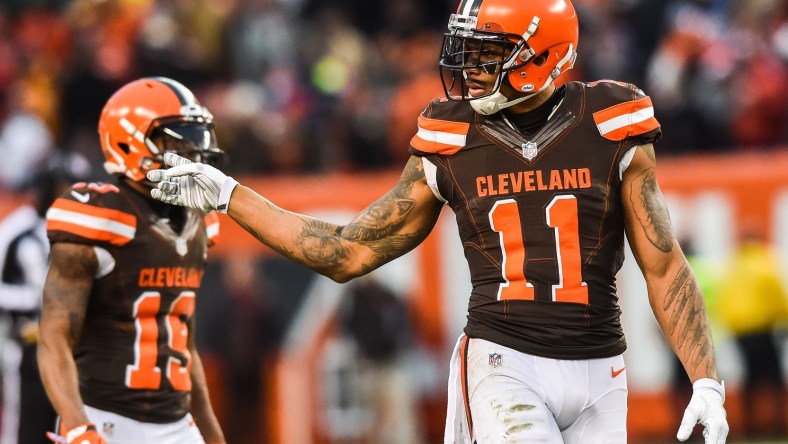 Dec 24, 2016; Cleveland, OH, USA; Cleveland Browns wide receiver Terrelle Pryor (11) during the second half at FirstEnergy Stadium. The Browns won 20-17. Mandatory Credit: Ken Blaze-USA TODAY Sports