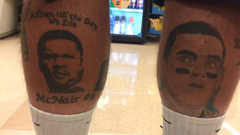 Steve McNair, Marcus Mariota tattoo.