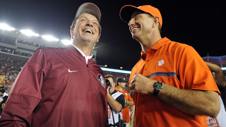 Dabo Swinney, Jimbo Fisher, Florida State Seminoles, Clemson Tigers, 2017 college football schedule