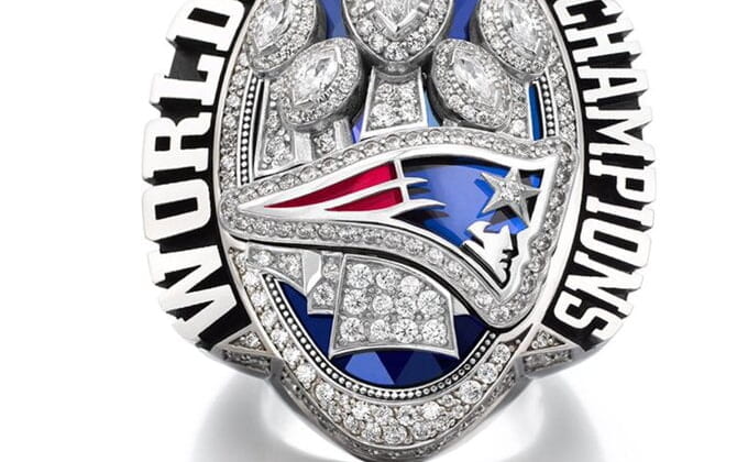 Patriots Super Bowl ring has 283 diamonds to signify historic comeback